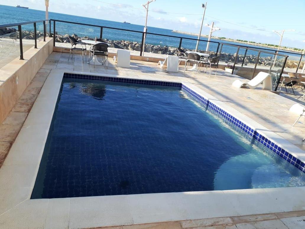 フォルタレザ804 Lindo Flat Mobiliado Com Vista Lateral Mar Na Praia De Iracemaアパートメント エクステリア 写真